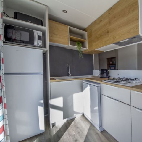 Mobile home 7 persons - PREMIUM - 3 bedrooms with air conditioning +TV+ Gas hob + 2 bathrooms