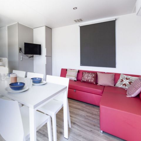 Mobile home 7 persons - PREMIUM - 3 bedrooms with air conditioning +TV+ Gas hob + 2 bathrooms