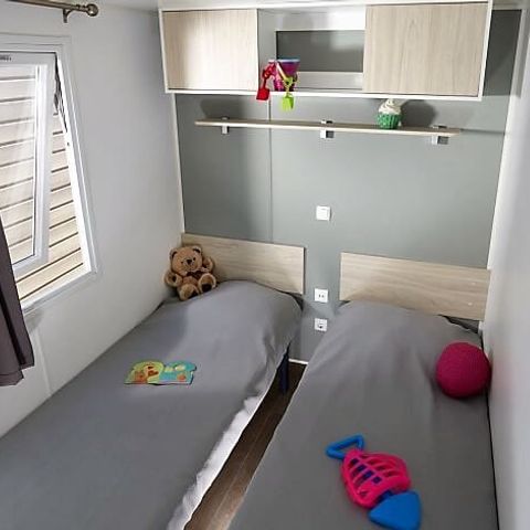 Mobile home 5 persons - COMFORT - 2 bedrooms with air conditioning + TV