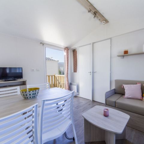 Mobile home 5 persons - COMFORT - 2 bedrooms with air conditioning + TV