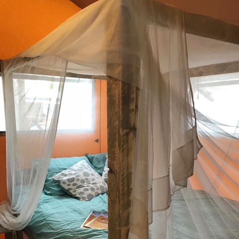 Canvas and wooden tent 4 persons - SAFARI - 2 bedrooms