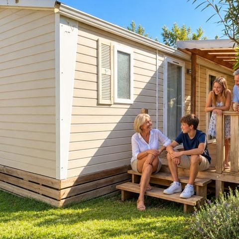 Stacaravan 4 personen - CLASSIQUE - 2 slaapkamers - Met airconditioning
