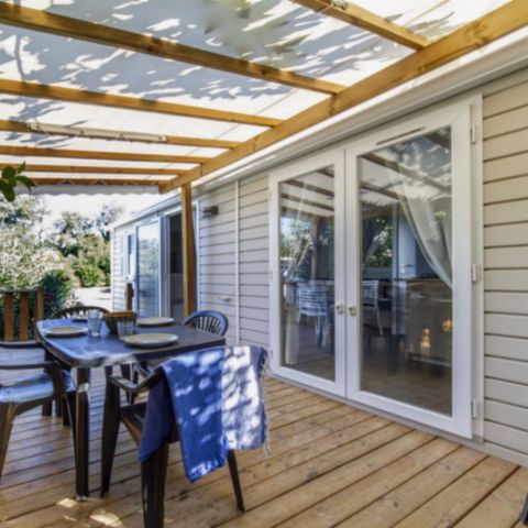 Mobile home 4 persons - CLASSIQUE - 2 bedrooms with air conditioning