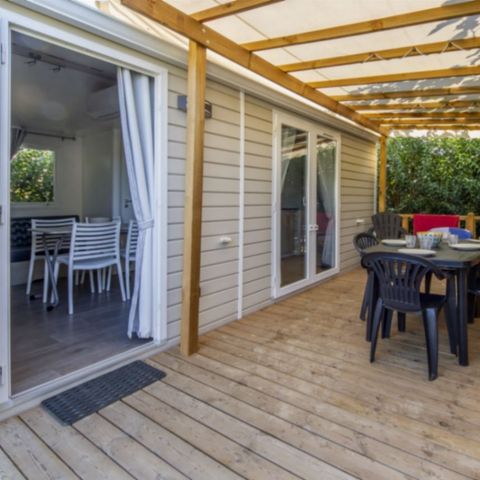 Mobile home 4 persons - CLASSIQUE - 2 bedrooms with air conditioning