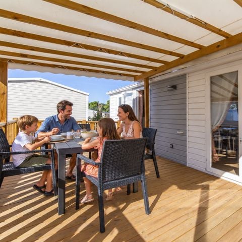 Stacaravan 5 personen - COMFORT - 2 slaapkamers - Met airconditioning - TV