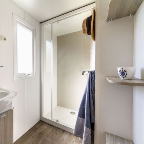 Stacaravan 5 personen - COMFORT - 2 slaapkamers met airconditioning + TV