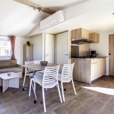 Mobile home 5 persons - COMFORT - 2 bedrooms with air conditioning + TV