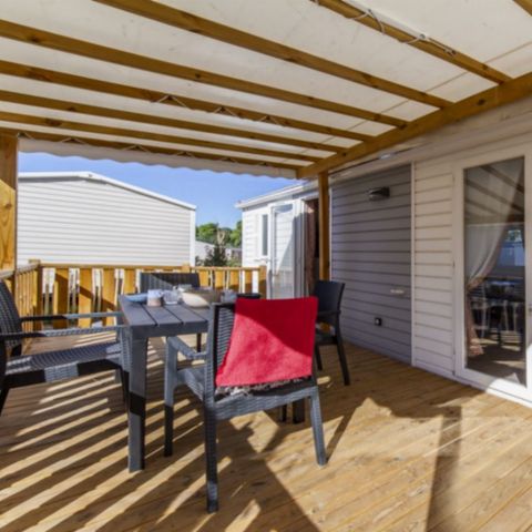 Stacaravan 5 personen - COMFORT - 2 slaapkamers met airconditioning + TV