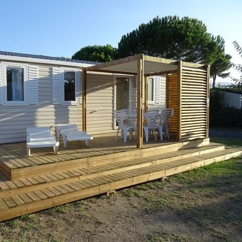 Mobile home 7 persons - COMFORT - 3 bedrooms with air conditioning + TV