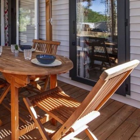 MOBILE HOME 5 people - PREMIUM - 2 bedrooms with air conditioning +TV+ Gas hob + 2 bathrooms