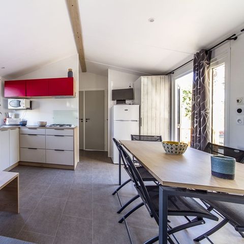 Mobile home 8 persons - COMFORT - 4 bedrooms with air conditioning + TV + 2 bathrooms