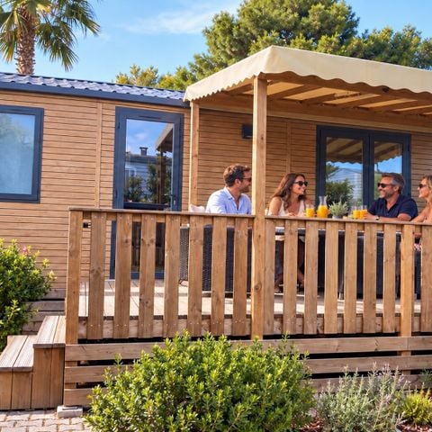 Stacaravan 5 personen - COMFORT PLUS - 2 slaapkamers - Met airconditioning - Tv
