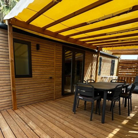 Stacaravan 8 personen - PREMIUM - 3 slaapkamers met airconditioning +TV+ Gaskookplaat + 2 badkamers - 2026