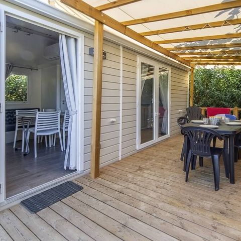 Mobile home 4 persons - CLASSIQUE - 2 bedrooms with air conditioning