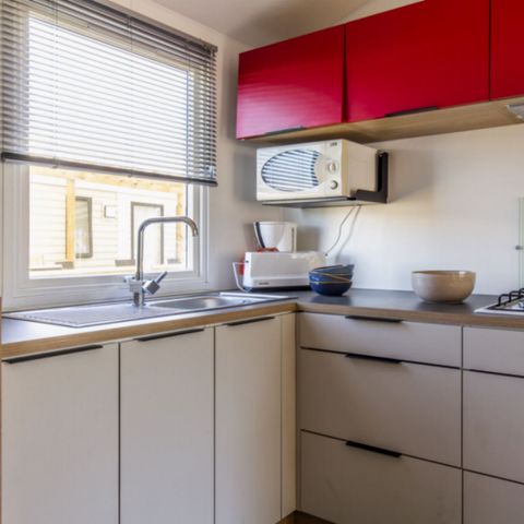 MOBILHOME 8 personnes - CONFORT - 4 chambres avec climatisation +TV+ 2 SDB 