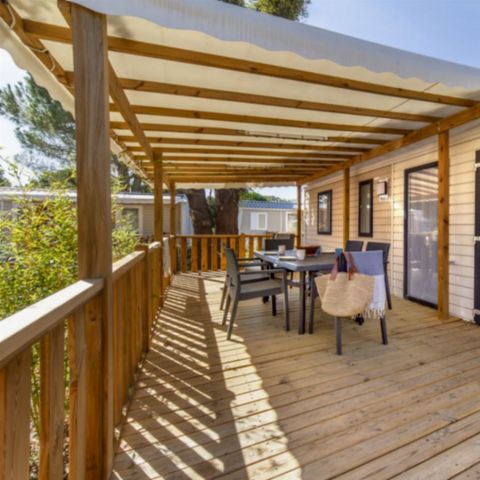 Mobile home 8 persons - COMFORT - 4 bedrooms with air conditioning + TV + 2 bathrooms
