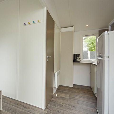 Stacaravan 2 personen - Homair mobil-home au Roussillonnais Comfort | 1 Ch. | 2 Pers. | Verhoogd terras