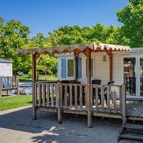 Mobile home 6 persons - Homair mobil-home au Roussillonnais Comfort XL | 2 Bedrooms | 4/6 Pers | Raised terrace