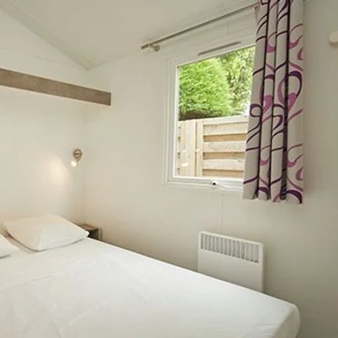 Mobilheim 2 Personen - Homair Mobilheim in Le Roussillonnais Comfort | 1 Zi. | 2 Pers. | Erhöhte Terrasse