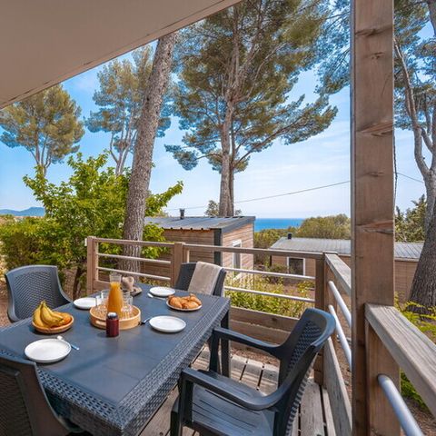 Mobile home 4 persons - Mobile-home | Comfort | 2 Bedrooms | 4 Pers. | Single terrace | Air-con.