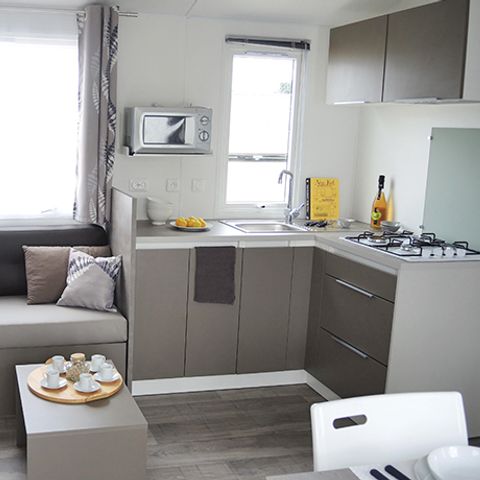 Stacaravan 6 personen - 3 slaapkamers