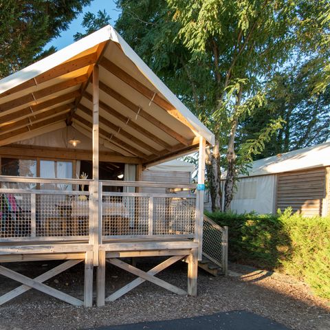 TENDA IN TELA E LEGNO 5 persone - Lodge Kamari CLASSIC Aria condizionata