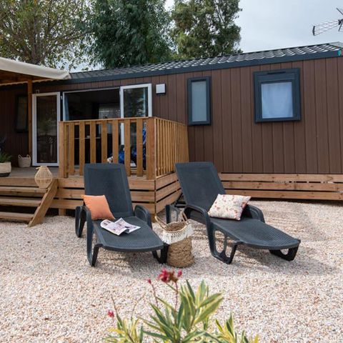 Stacaravan 8 personen - 8p - Cottage Tribu CONFORT met airconditioning