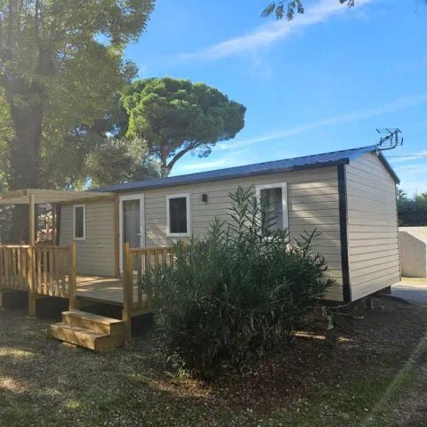 Mobile home 6 persons - Aqua - 3 bedrooms - Sleeps 6 - Semi-covered pitch - Air conditioning - TV - Bed linen