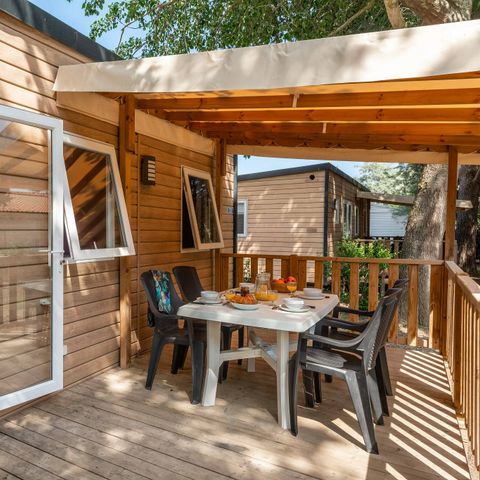 CASA MOBILE 6 persone - Premium Exclusive | 3 Camere da letto | 6 Persone | Terrazza rialzata | Aria condizionata | TV