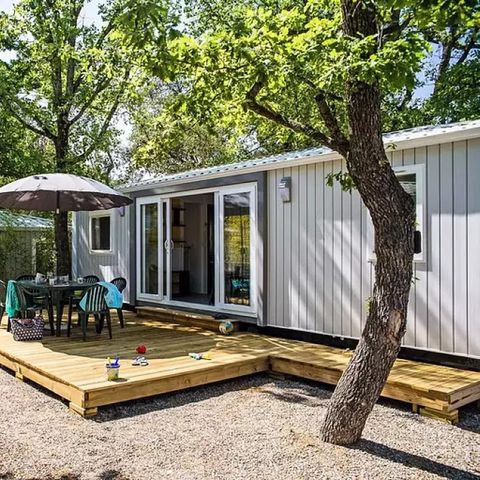 Mobilheim 4 Personen - Tour Operator Maeva auf Camping Le Bois de Valmarie - Komfortables Mobilheim 4 Zimmer 6 Personen (4 Erwachsene + 2 Kinder) mit Klimaanlage