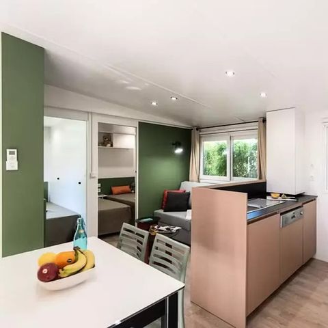 Stacaravan 4 personen - Touroperator Maeva sur Camping Le Bois de Valmarie - Stacaravan Comfort 4 Kamers 6 Personen (4 volwassenen + 2 kinderen) Airconditioning