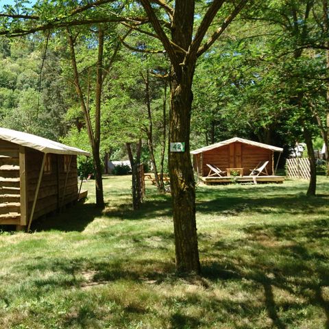 Chalet 5 personen - CABANE TRAPPEUR zonder sanitair 19,5 m²