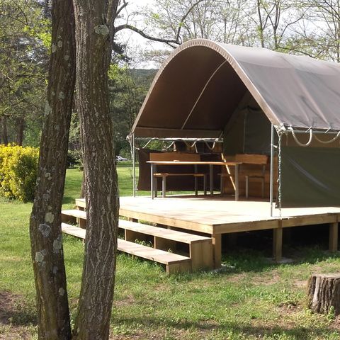 Bungalowtent 5 personen - SAFARI LODGE KIBO zonder sanitair 40 m²