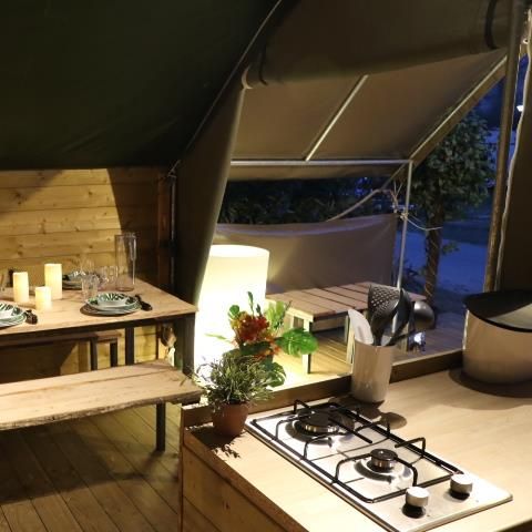 Bungalowzelt 5 personen - SAFARI LODGE KIBO ohne Sanitäranlagen 40 m²