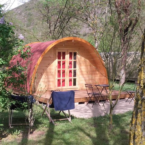 Uniek 2 personen - POD Houten chalet 12 m² zonder sanitair