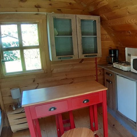 UNIEKE ACCOMMODATIE 2 personen - POD Houten chalet 12 m² zonder sanitair