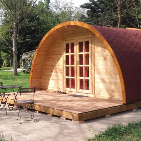 Unique 2 personnes - POD Chalet bois 12 m² sans sanitaires
