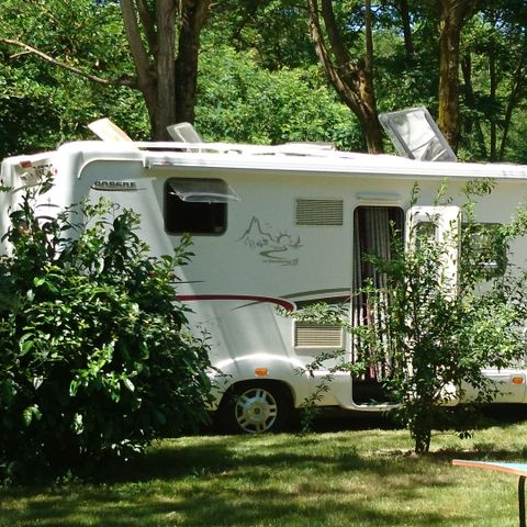 STAANPLAATS - Kampeerplaats NATUUR 2 personen + 1 tent/caravan + 1 voertuig, zonder elektriciteit