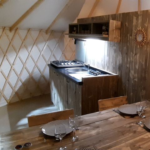 UNIEKE ACCOMMODATIE 5 personen - HOUTEN Yurt 5 personen