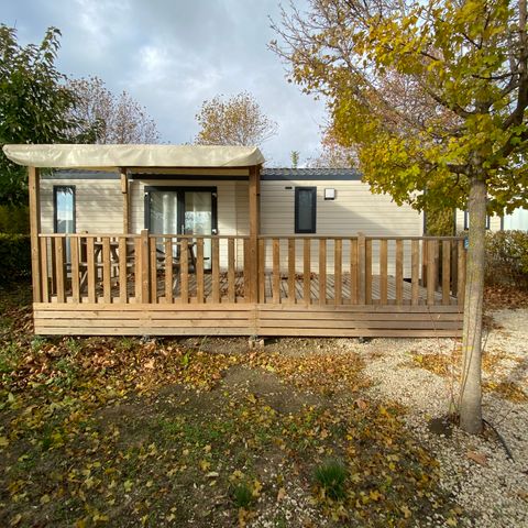 Mobilheim 6 Personen - PRESTIGE " Les Alpilles " (4 Erwachsene Maxi+2 Kinder -18Jahre)