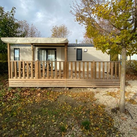 Stacaravan 6 personen - PRESTIGE " Les Alpilles " (4 Volwassenen Maxi+2 Kinderen -18 jaar)