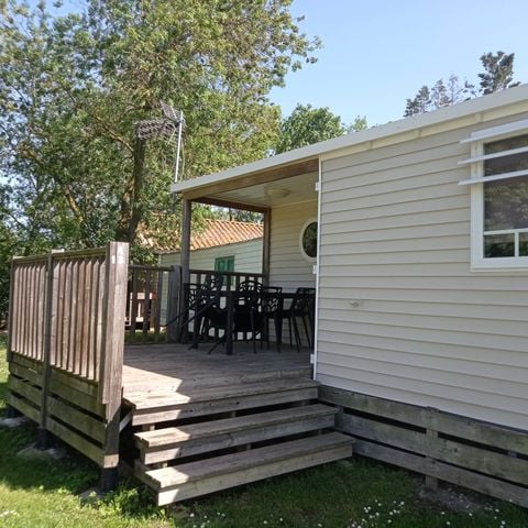 Mobile home 6 persons - Grand confort Tamaris 6 people - 3 bedrooms, air conditioning, television