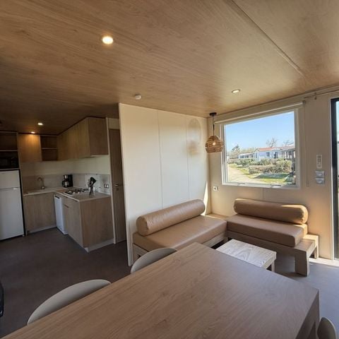 Mobile home 4 persons - Premium Roseau - 2bedroom, air-conditioned, television, dishwasher, heated towel rail and safe