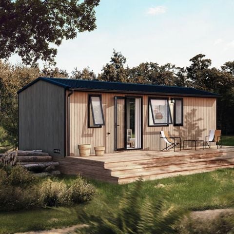 MOBILHOME 4 personnes - Premium Roseau - 2chambres, climatisé, télévision, lave-vaisselle, sèche-serviette et coffre fort