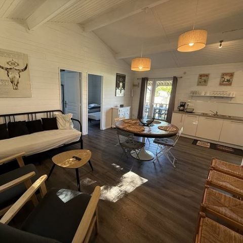 Chalet 8 persons - Grande Cabane Pampa 6/8 people - 3 bedrooms, air-conditioned, dishwasher, television