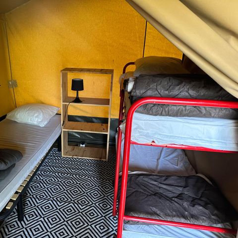 TENTE TOILE ET BOIS 5 personnes - SAFARI sans sanitaires