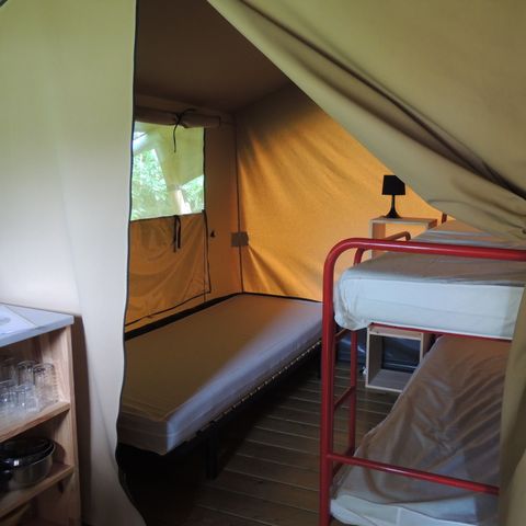 TENDA IN TELA E LEGNO 5 persone - SAFARI senza servizi igienici