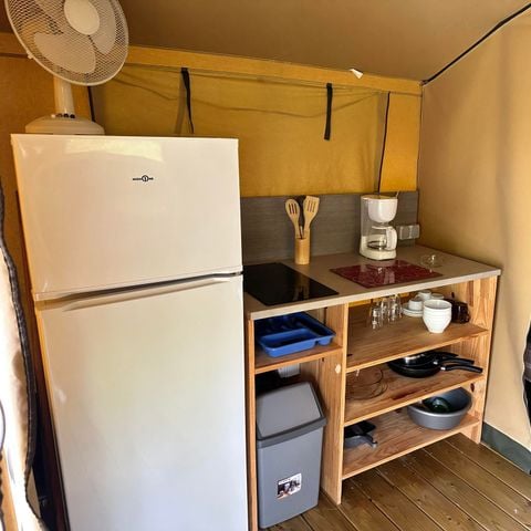 TIENDA DE LONA Y MADERA 5 personas - SAFARI sin instalaciones sanitarias