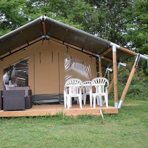 TENDA IN TELA E LEGNO 5 persone - SAFARI senza servizi igienici