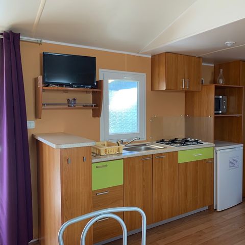 Mobile home 6 persons - 30m² + Semi-covered wooden terrace 12m² 4/6 pers